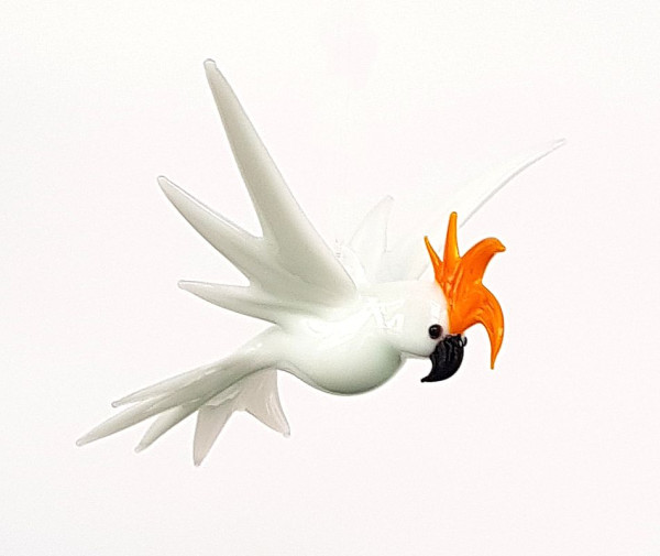 Kakadu weiß Flügelspannweite ca. 9cm