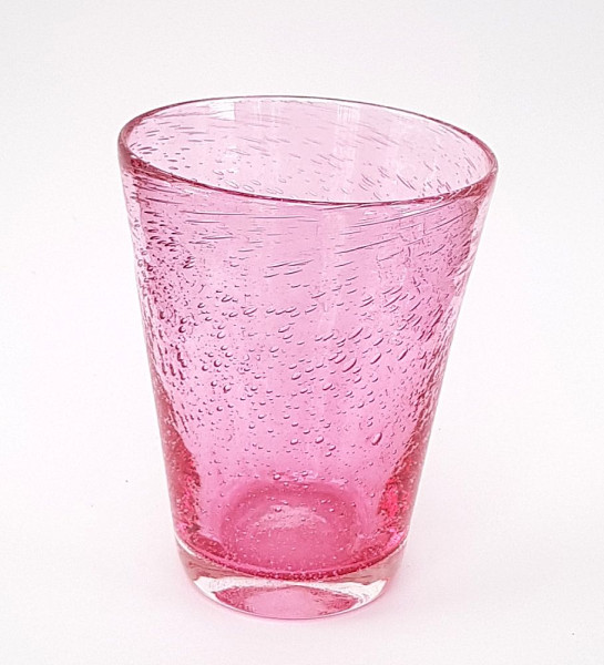 Wasserglas Bubble Rubinrot Höhe ca. 12 cm Inhalt  ca. 0,4 l