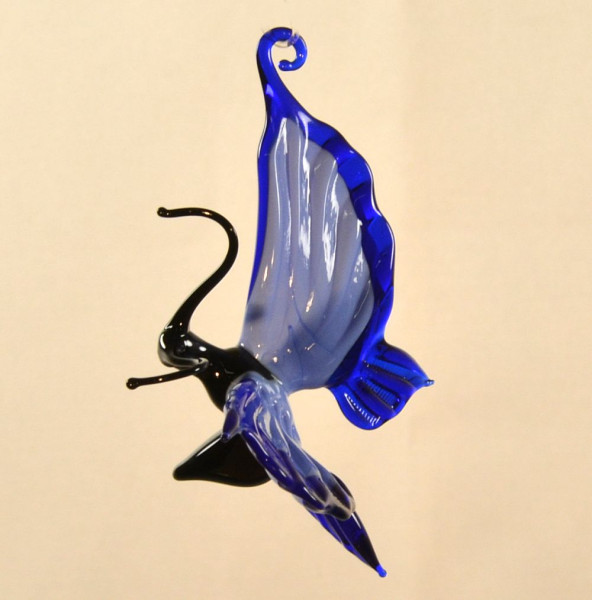 Schmetterling hängend türkis blau Breite ca. 8 cm  Höhe ca. 7 cm