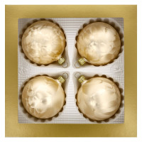 Kugel 7cm 4fach champager UNI LAUSCHAER CHRISTBAUMSCHMUCK mundgeblasen Kugel 7cm 4fach champager UNI LAUSCHAER CHRISTBAUMSCHMUCK mundgeblasen