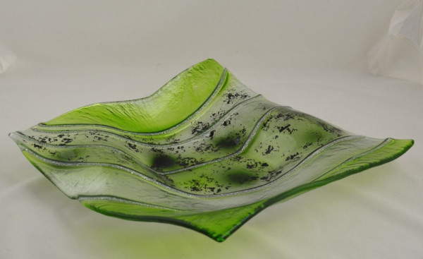 Glasschale Verde Epoche 31cm x 31cm