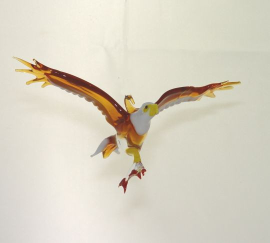 Fischadler hängend braun Länge ca. 8 cm Breite ca. 14 cm