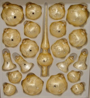 Vorschau: Komplettkasten 21teilig,Eislack gold,Karogirlande LAUSCHAER CHRISTBAUMSCHMUCK handgemalt,mundgeblasen Vorschau: Komplettkasten 21teilig,Eislack gold,Karogirlande LAUSCHAER CHRISTBAUMSCHMUCK handgemalt,mundgeblasen