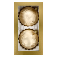 Kugel 10cm 2fach champagner UNI LAUSCHAER CHRISTBAUMSCHMUCK mundgeblasen,handgemalt Kugel 10cm 2fach champagner UNI LAUSCHAER CHRISTBAUMSCHMUCK mundgeblasen,handgemalt