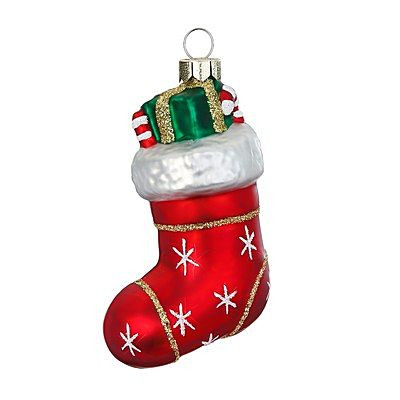Weihnachtssocke rot Höhe 7cm Breite 5cm