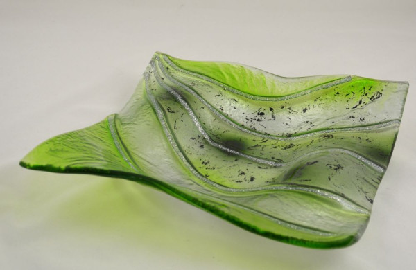 Glasschale Verde Epoche 24cm x 24cm