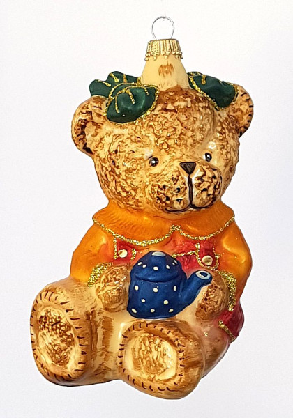Teddy mit Kanne Höhe 12 cm Breite 7 cm