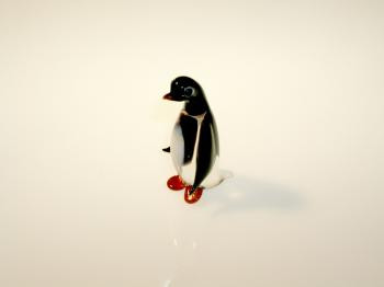 Pinguin  klein kristall schwarz Höhe ca. 5 cm