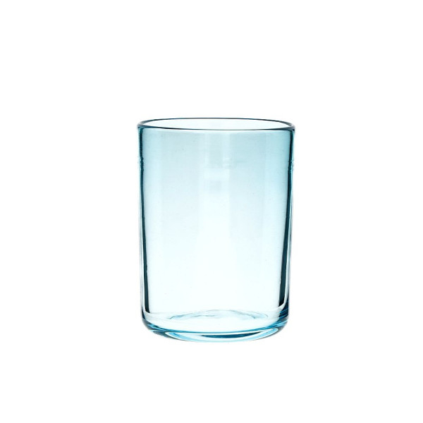 Wasserglas klein smaragdgrün Höhe ca. 9 cm  Durchmesser 7 cm