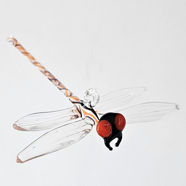Libelle fliegend Länge 8cm  Flügelspannweite 10cm