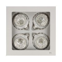 Reflexkugel 4fach Eis weiß Sternregen Reflexkugel 4fach Eis weiß Sternregen