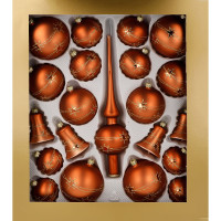 Komplettkasten 21teilig,Sternengirlande teake matt Komplettkasten 21teilig,Sternengirlande teake matt