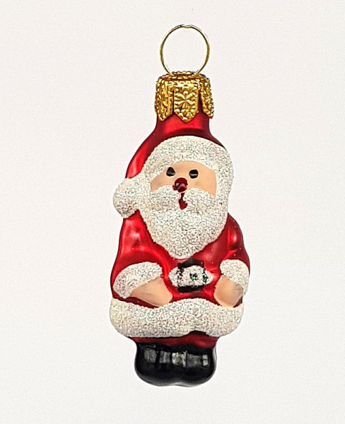 Weihnachtsmann rot matt Höhe ca. 5cm Breite ca. 2cm